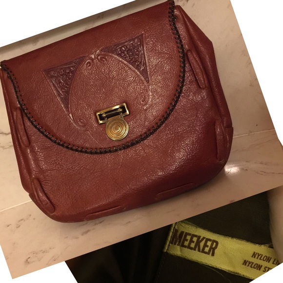 1950s true vintage Meeker tooled leather clutch♥️ - Picture 8 of 9